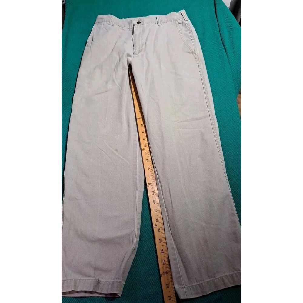 VTG Woolrich Woolen Mills Straight Leg Cotton Khaki Tan Pants 32x30